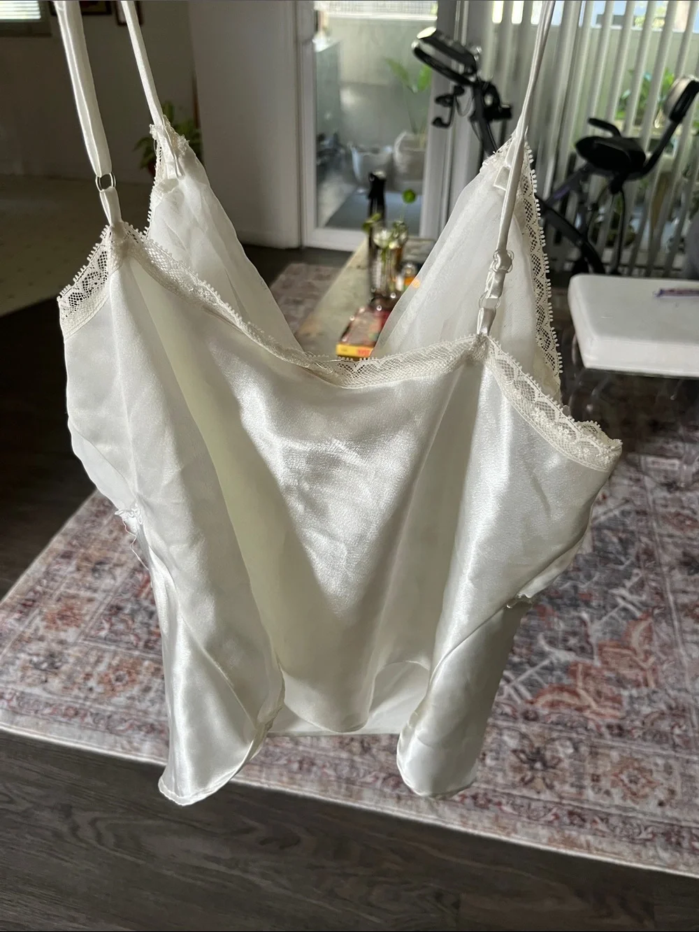 Lace Trim Ivory Camisole